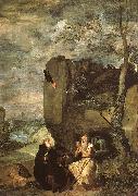 Diego Velazquez Saint Anthony Abbot Saint Paul the Hermit USA oil painting artist